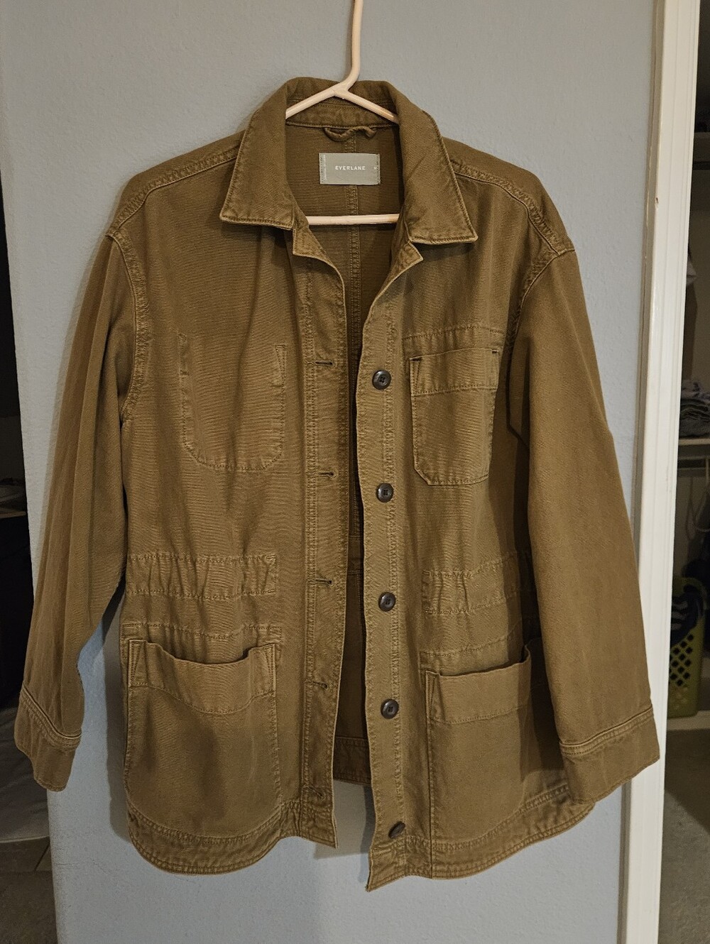 Everlane The Cinchable Chore Jacket in Walnut
